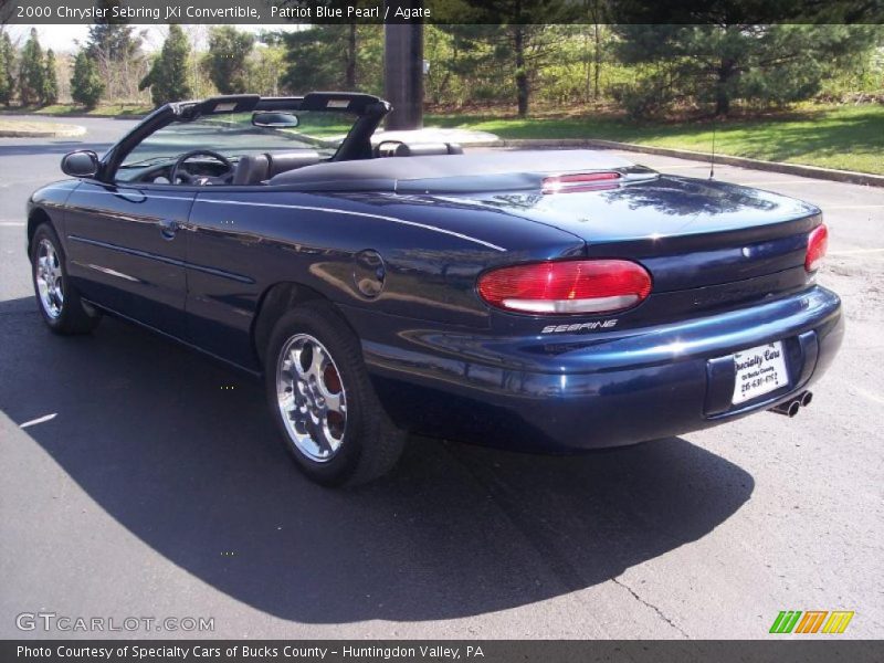 Patriot Blue Pearl / Agate 2000 Chrysler Sebring JXi Convertible