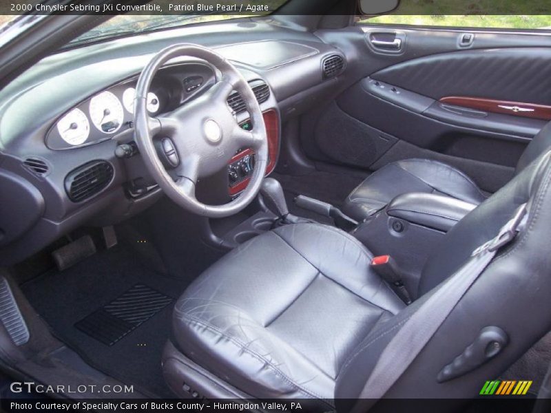 Patriot Blue Pearl / Agate 2000 Chrysler Sebring JXi Convertible