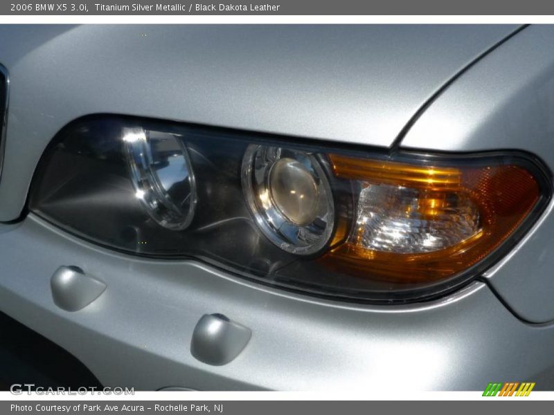 Titanium Silver Metallic / Black Dakota Leather 2006 BMW X5 3.0i