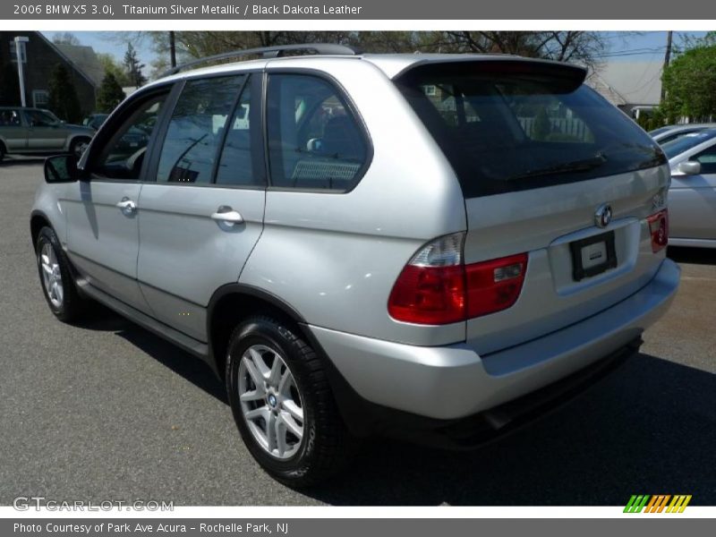 Titanium Silver Metallic / Black Dakota Leather 2006 BMW X5 3.0i