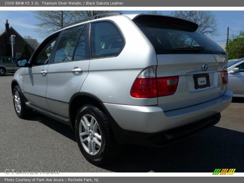 Titanium Silver Metallic / Black Dakota Leather 2006 BMW X5 3.0i