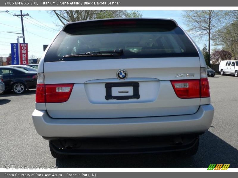 Titanium Silver Metallic / Black Dakota Leather 2006 BMW X5 3.0i