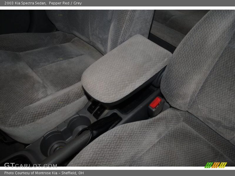 Pepper Red / Grey 2003 Kia Spectra Sedan