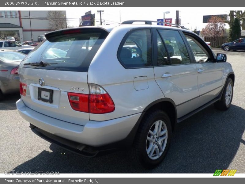 Titanium Silver Metallic / Black Dakota Leather 2006 BMW X5 3.0i