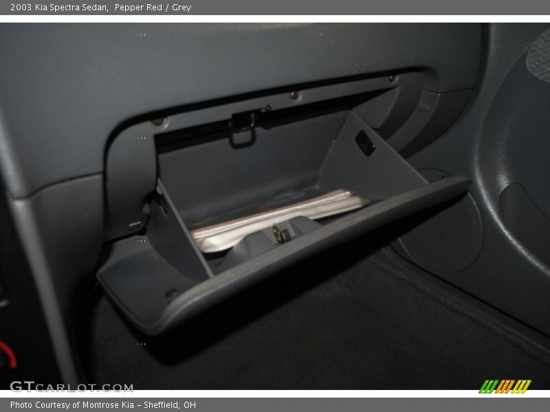 Pepper Red / Grey 2003 Kia Spectra Sedan