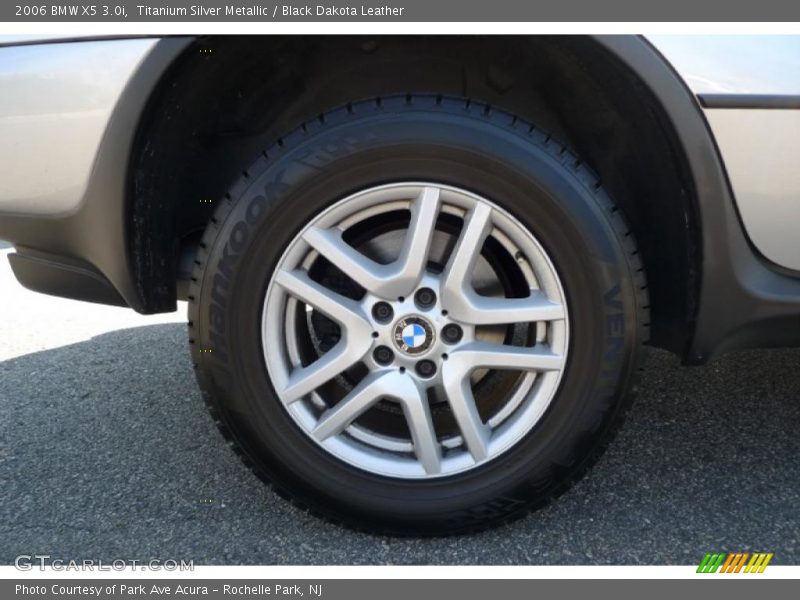 Titanium Silver Metallic / Black Dakota Leather 2006 BMW X5 3.0i