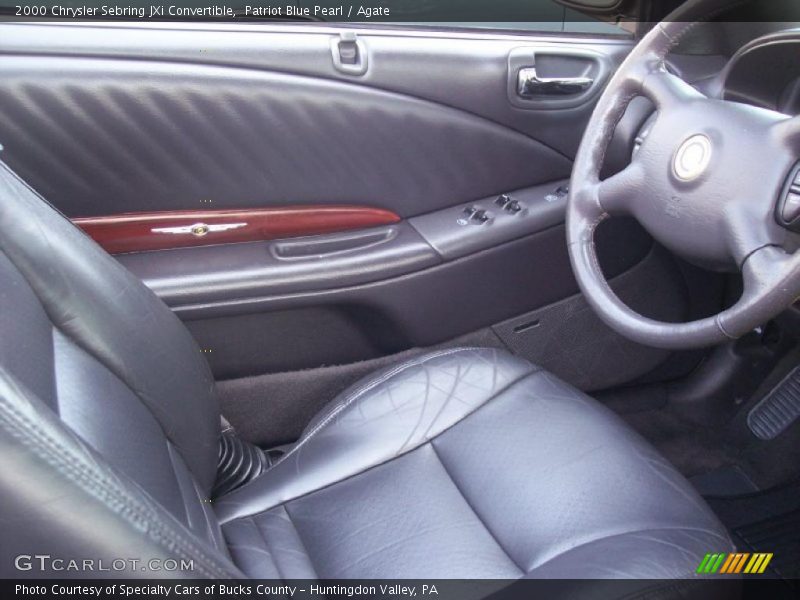 Patriot Blue Pearl / Agate 2000 Chrysler Sebring JXi Convertible