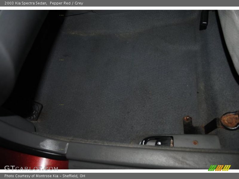 Pepper Red / Grey 2003 Kia Spectra Sedan