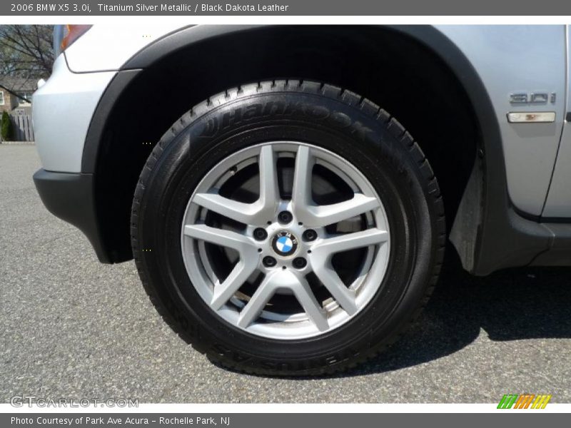 Titanium Silver Metallic / Black Dakota Leather 2006 BMW X5 3.0i