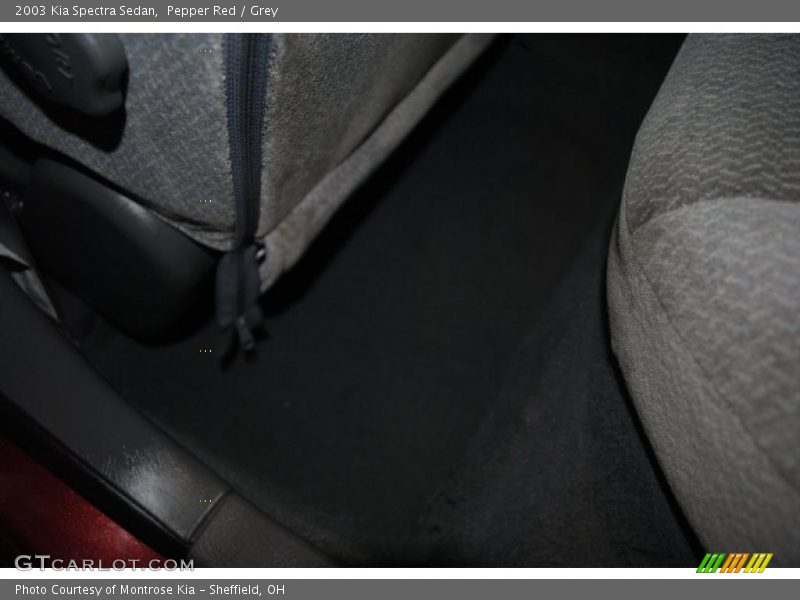 Pepper Red / Grey 2003 Kia Spectra Sedan
