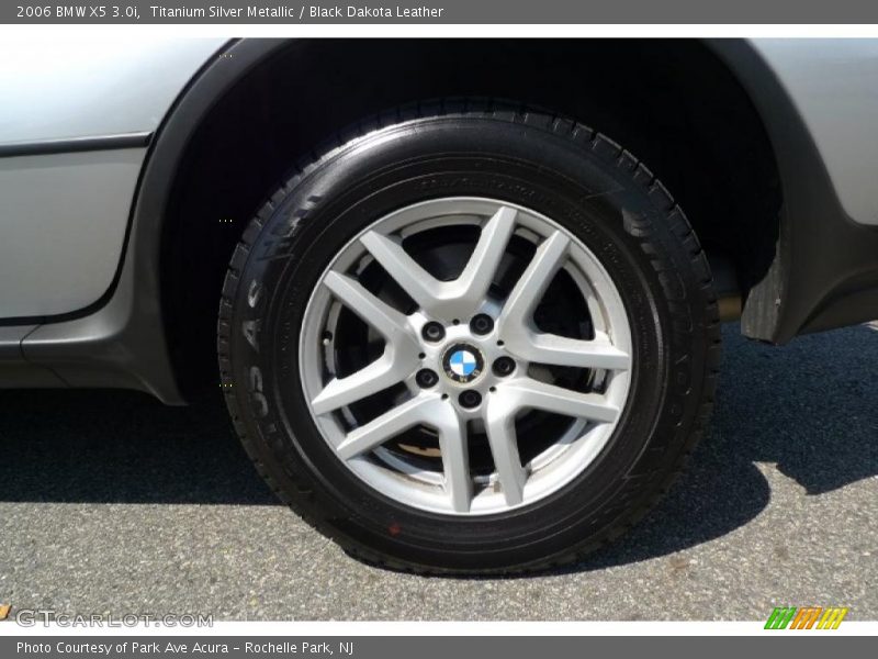 Titanium Silver Metallic / Black Dakota Leather 2006 BMW X5 3.0i