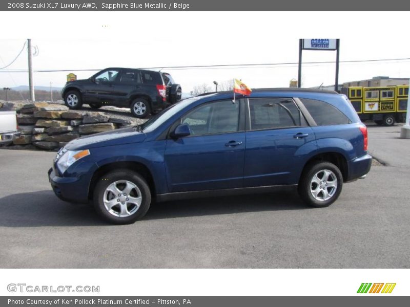 Sapphire Blue Metallic / Beige 2008 Suzuki XL7 Luxury AWD