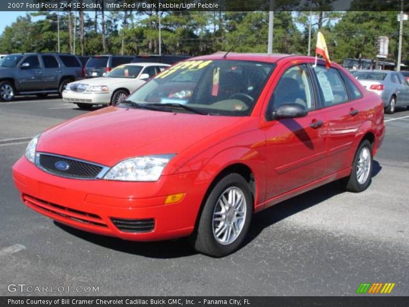 Infra-Red / Dark Pebble/Light Pebble 2007 Ford Focus ZX4 SE Sedan