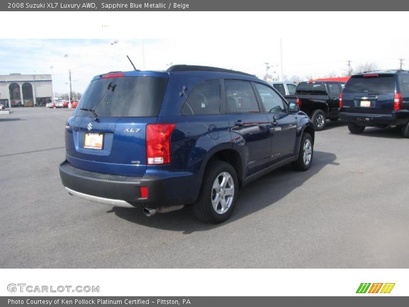 Sapphire Blue Metallic / Beige 2008 Suzuki XL7 Luxury AWD