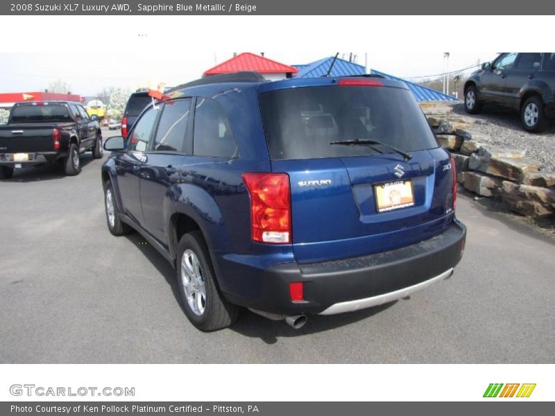 Sapphire Blue Metallic / Beige 2008 Suzuki XL7 Luxury AWD