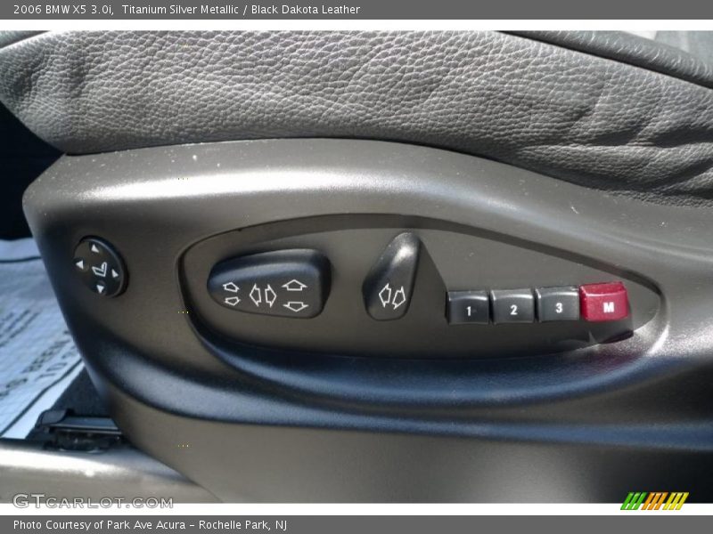 Titanium Silver Metallic / Black Dakota Leather 2006 BMW X5 3.0i