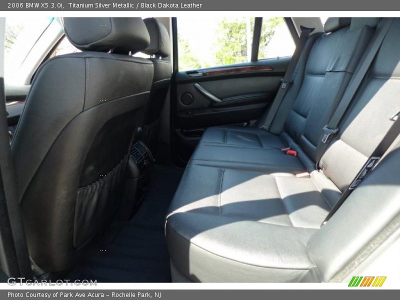 Titanium Silver Metallic / Black Dakota Leather 2006 BMW X5 3.0i