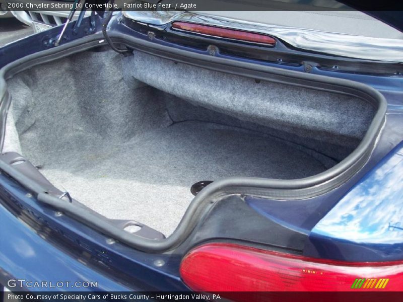 Patriot Blue Pearl / Agate 2000 Chrysler Sebring JXi Convertible