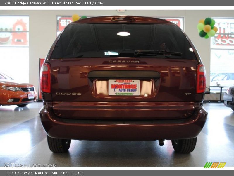 Deep Molten Red Pearl / Gray 2003 Dodge Caravan SXT