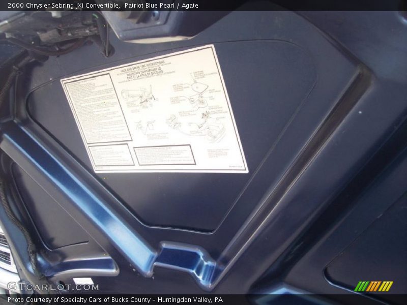 Patriot Blue Pearl / Agate 2000 Chrysler Sebring JXi Convertible
