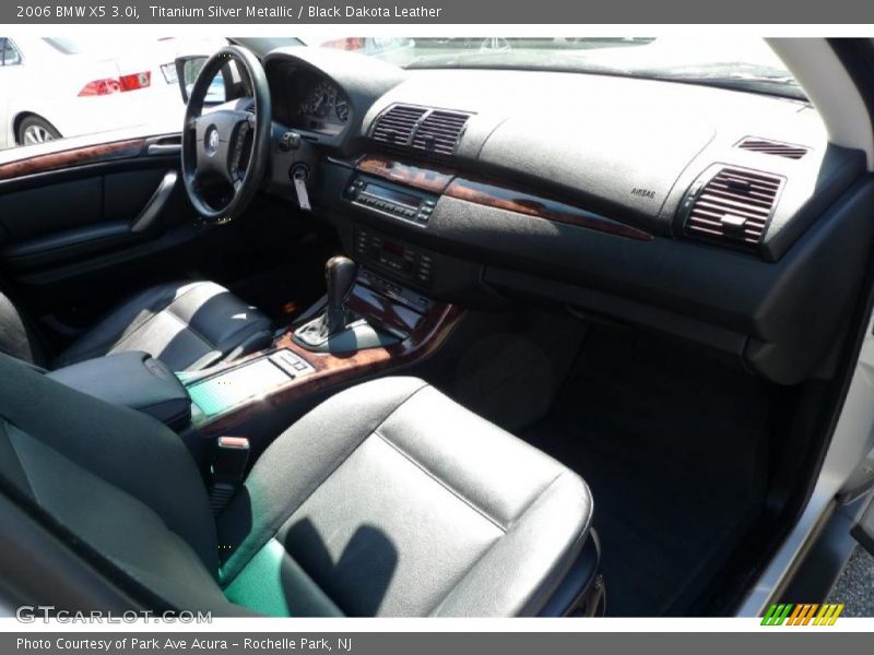 Titanium Silver Metallic / Black Dakota Leather 2006 BMW X5 3.0i