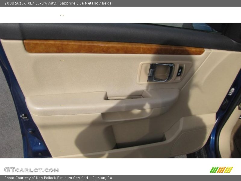 Sapphire Blue Metallic / Beige 2008 Suzuki XL7 Luxury AWD