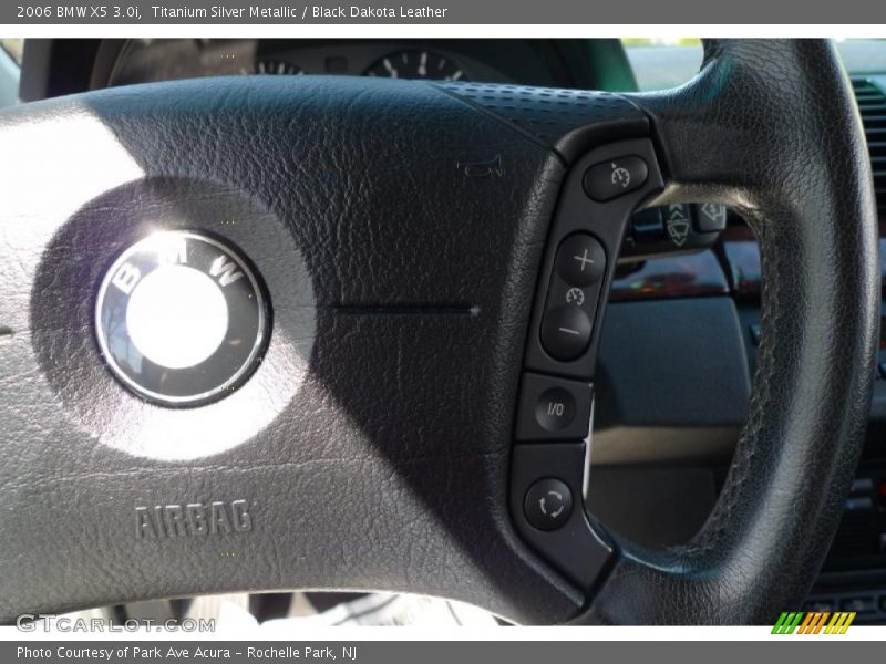 Titanium Silver Metallic / Black Dakota Leather 2006 BMW X5 3.0i