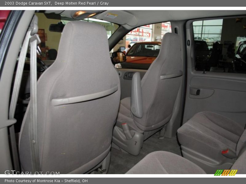 Deep Molten Red Pearl / Gray 2003 Dodge Caravan SXT