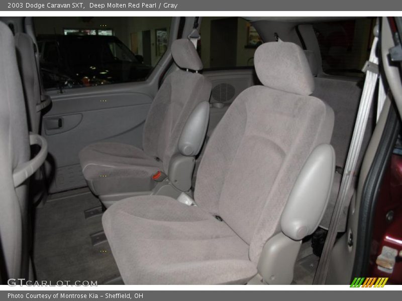 Deep Molten Red Pearl / Gray 2003 Dodge Caravan SXT
