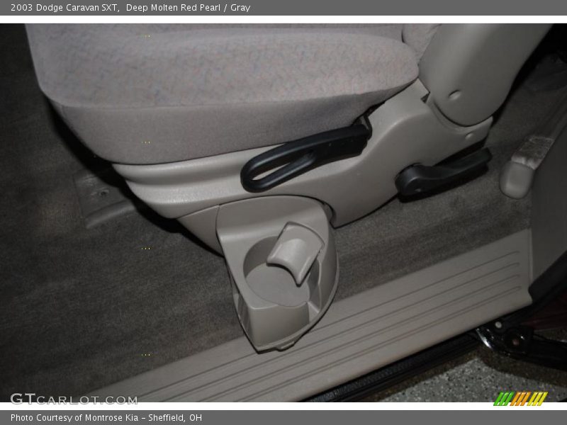 Deep Molten Red Pearl / Gray 2003 Dodge Caravan SXT