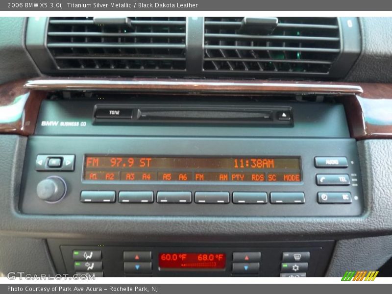 Titanium Silver Metallic / Black Dakota Leather 2006 BMW X5 3.0i