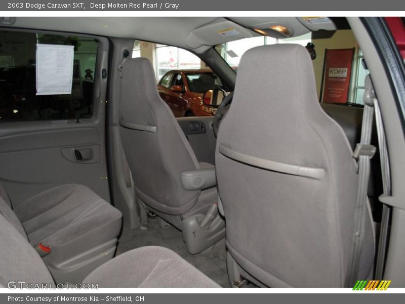 Deep Molten Red Pearl / Gray 2003 Dodge Caravan SXT