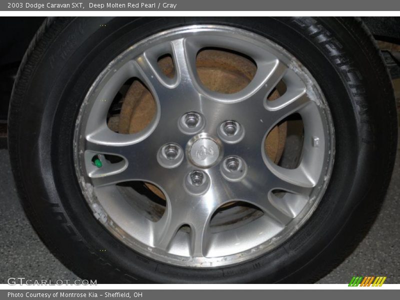 Deep Molten Red Pearl / Gray 2003 Dodge Caravan SXT