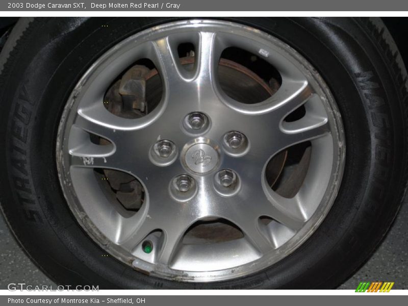 Deep Molten Red Pearl / Gray 2003 Dodge Caravan SXT