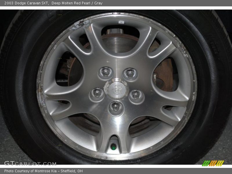 Deep Molten Red Pearl / Gray 2003 Dodge Caravan SXT