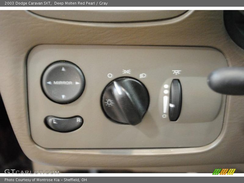 Deep Molten Red Pearl / Gray 2003 Dodge Caravan SXT