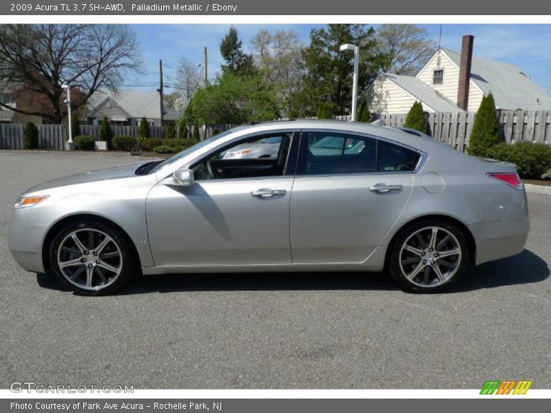 Palladium Metallic / Ebony 2009 Acura TL 3.7 SH-AWD