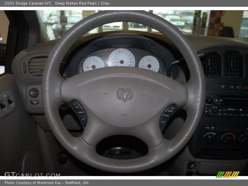 Deep Molten Red Pearl / Gray 2003 Dodge Caravan SXT