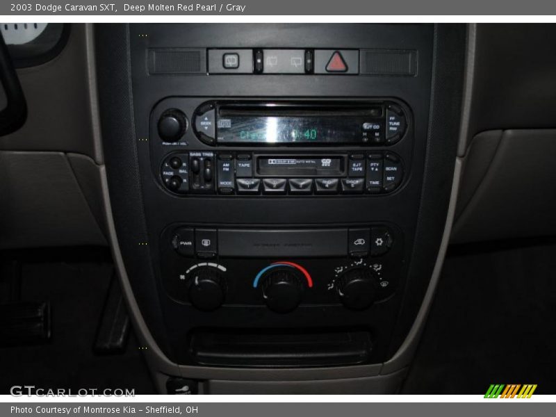 Deep Molten Red Pearl / Gray 2003 Dodge Caravan SXT