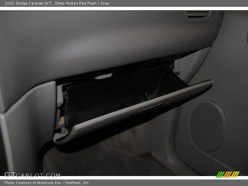 Deep Molten Red Pearl / Gray 2003 Dodge Caravan SXT