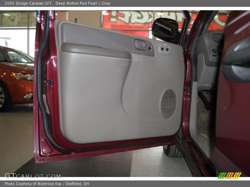 Deep Molten Red Pearl / Gray 2003 Dodge Caravan SXT