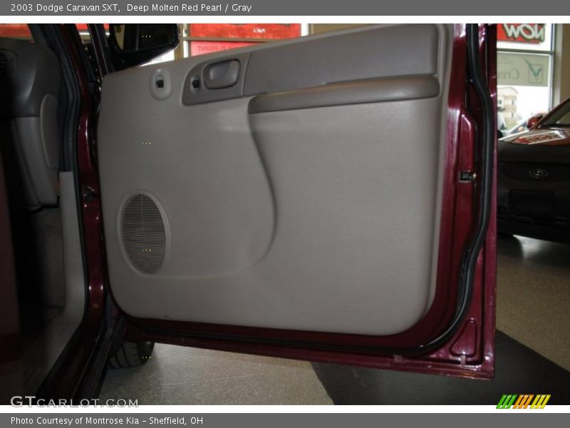 Deep Molten Red Pearl / Gray 2003 Dodge Caravan SXT