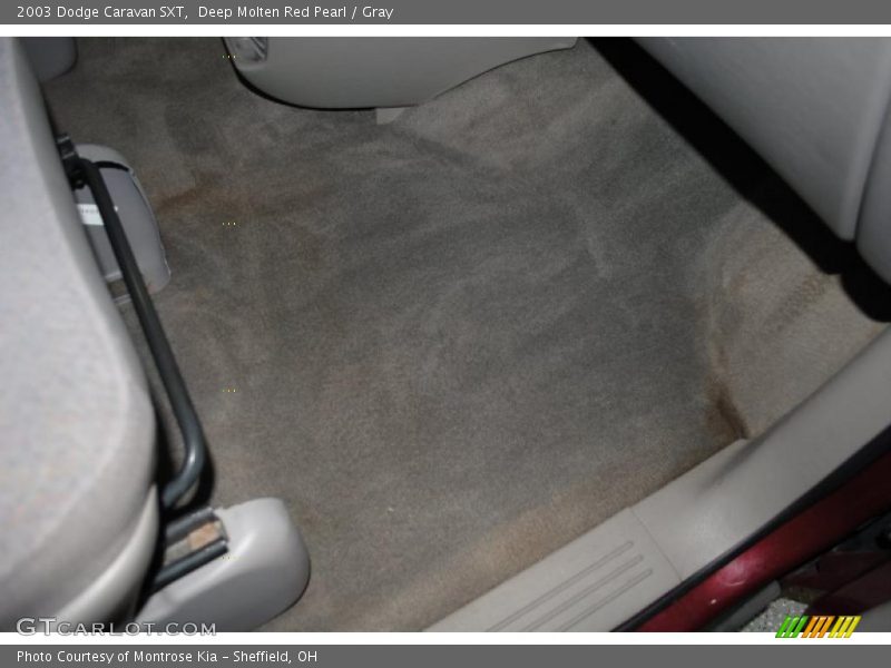 Deep Molten Red Pearl / Gray 2003 Dodge Caravan SXT