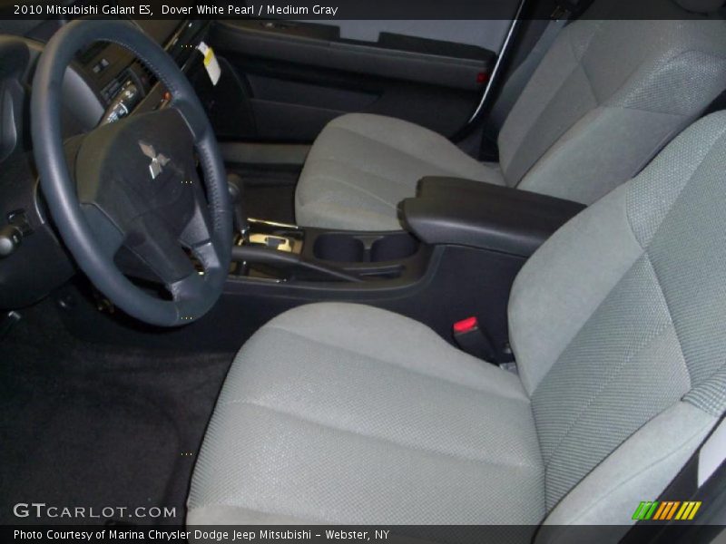 Dover White Pearl / Medium Gray 2010 Mitsubishi Galant ES