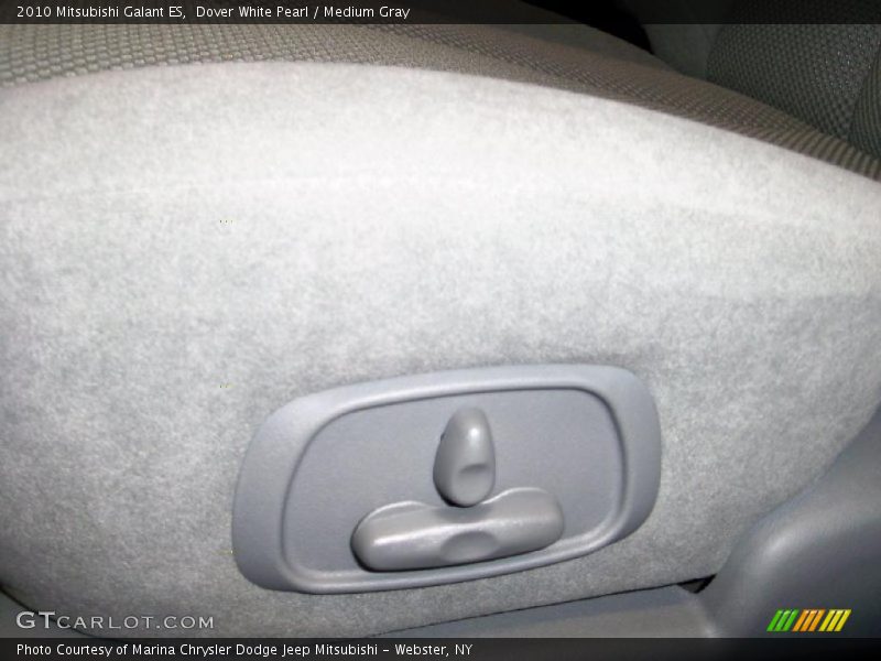 Dover White Pearl / Medium Gray 2010 Mitsubishi Galant ES