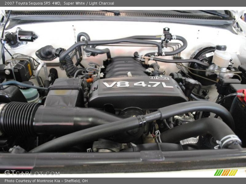 Super White / Light Charcoal 2007 Toyota Sequoia SR5 4WD