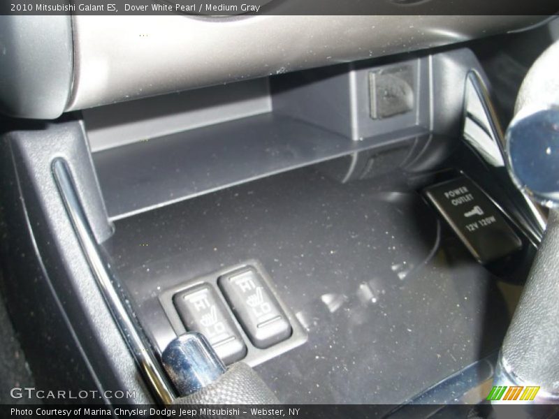 Dover White Pearl / Medium Gray 2010 Mitsubishi Galant ES