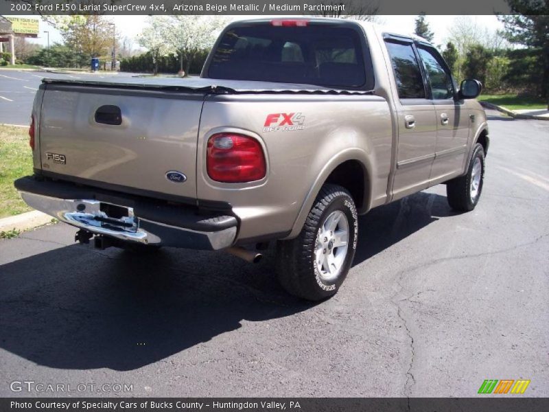Arizona Beige Metallic / Medium Parchment 2002 Ford F150 Lariat SuperCrew 4x4