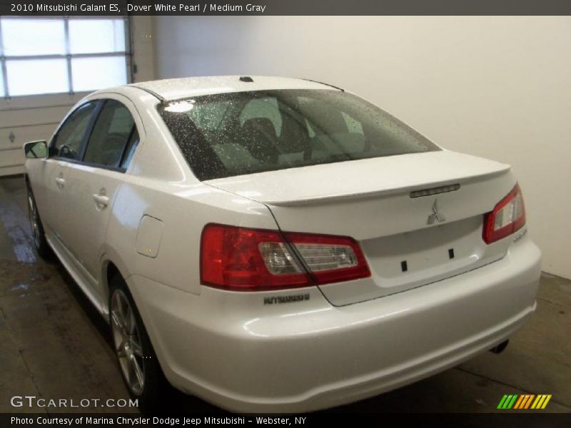 Dover White Pearl / Medium Gray 2010 Mitsubishi Galant ES