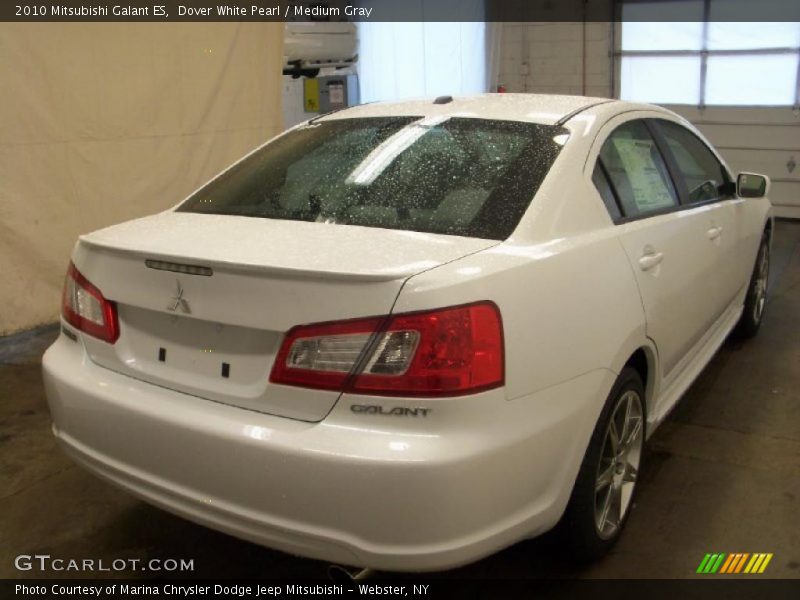 Dover White Pearl / Medium Gray 2010 Mitsubishi Galant ES